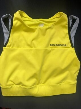 New Balance Bright Yellow Athletic Sports Bra